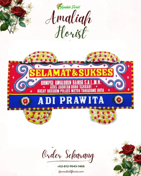 Papan Bunga Ucapan Selamat Pengantungan