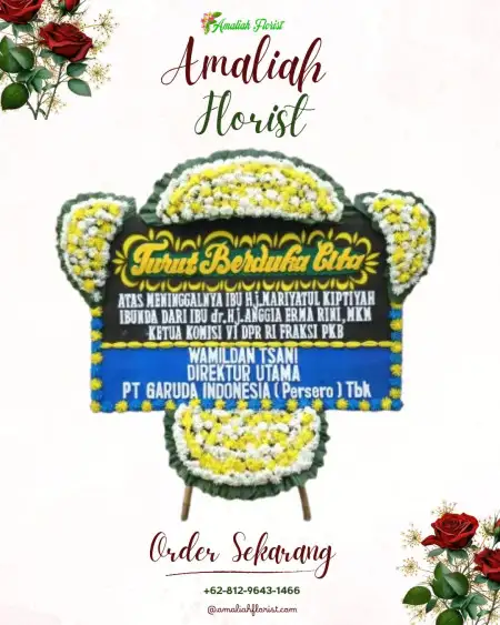 Papan Bunga Duka Pengantungan