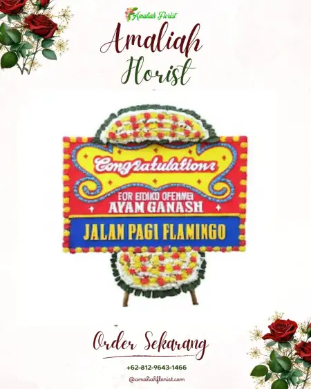 Sewa Papan Bunga Pengantungan